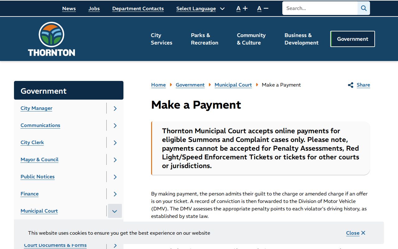 Adams County bench warrant payment and late-payment court instructions